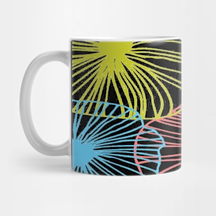 pop art flower pattern Mug